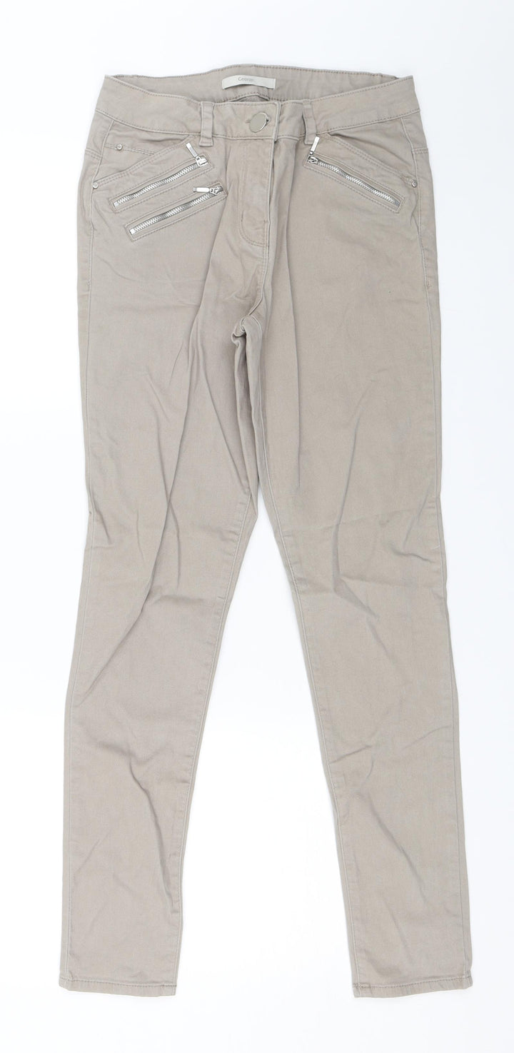 George Womens Brown Denim Straight Jeans Size 10 L27.5 in