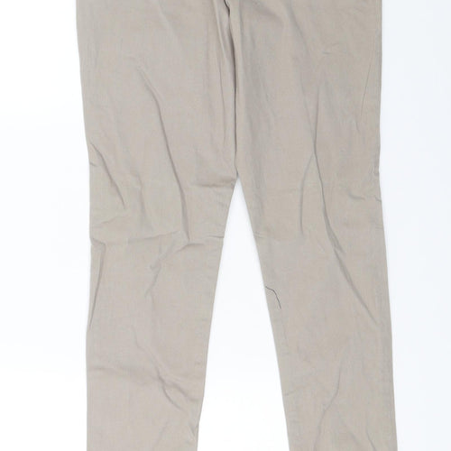 George Womens Brown  Denim Straight Jeans Size 10 L27.5 in