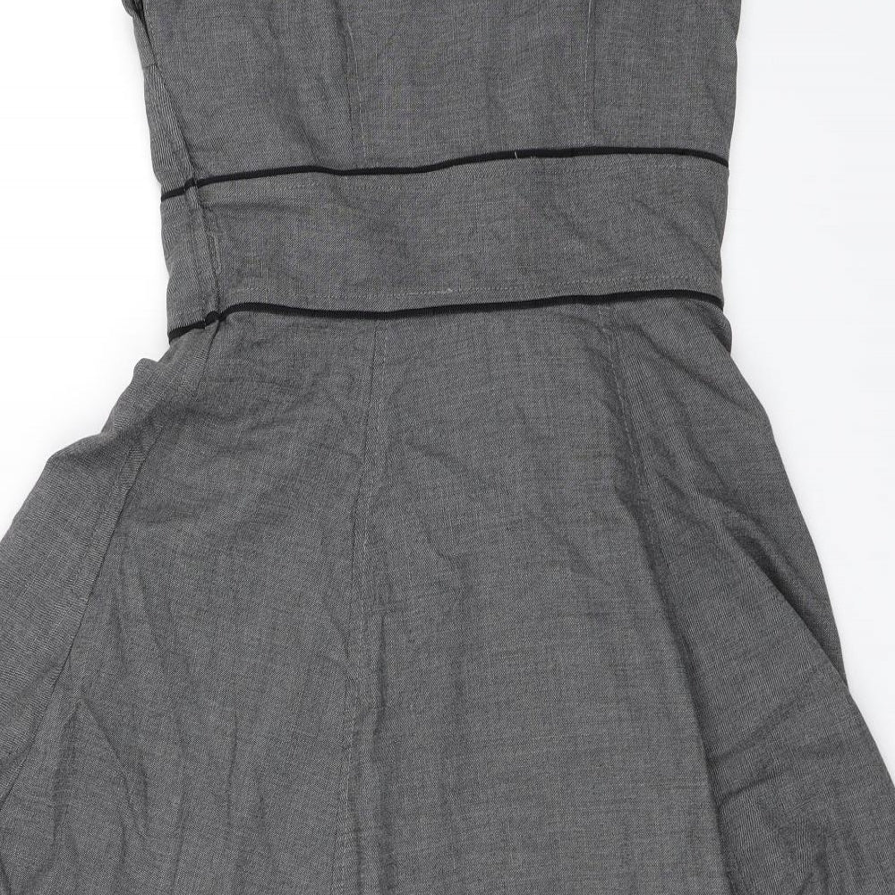 H&M Womens Grey   Tank Dress  Size 8