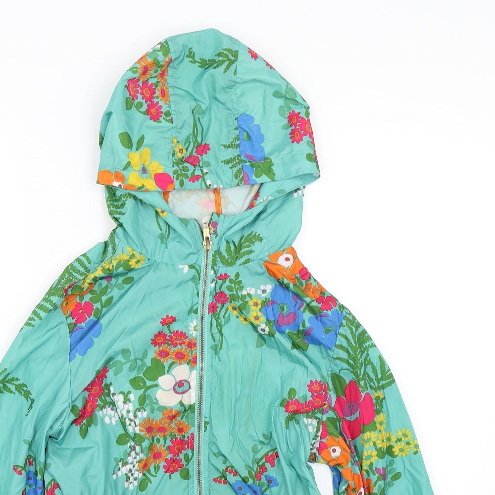 NEXT Girls Multicoloured Floral  Rain Coat Coat Size 11 Years