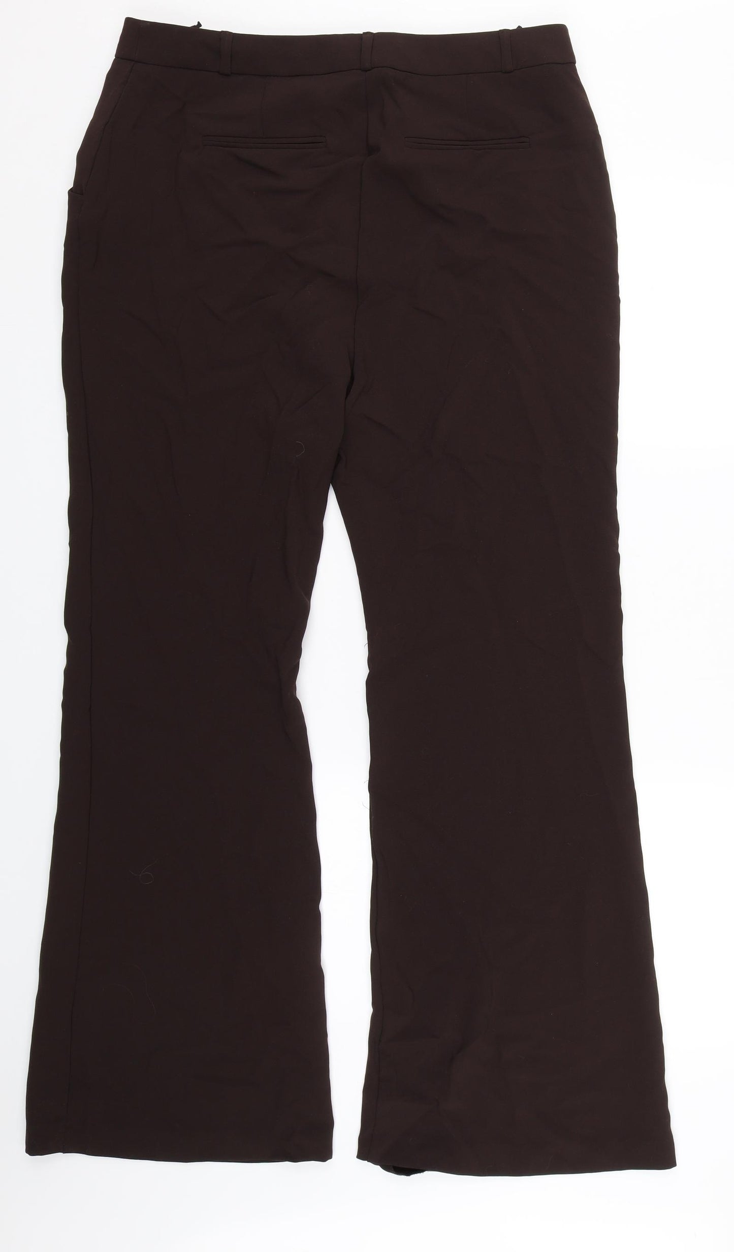 M&S Womens Brown   Trousers  Size 16 L31 in