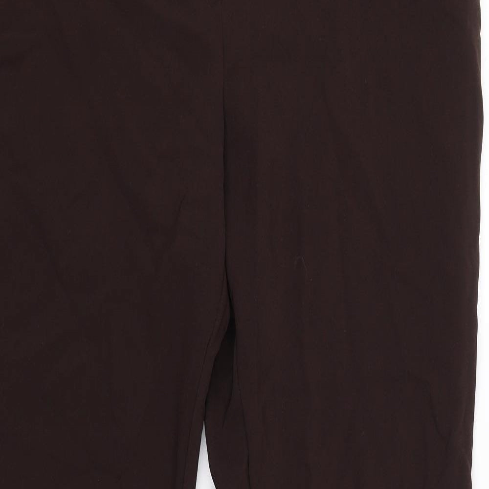 M&S Womens Brown   Trousers  Size 16 L31 in