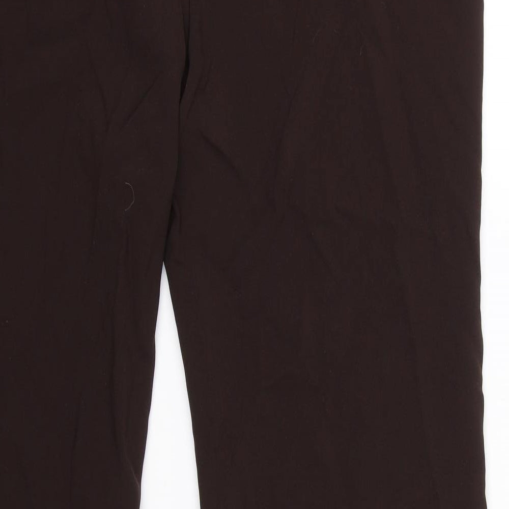 M&S Womens Brown   Trousers  Size 16 L31 in
