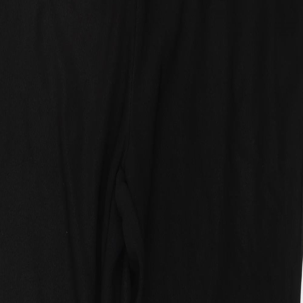 Originals Womens Black Striped  Capri Trousers Size 16 L26.5 in