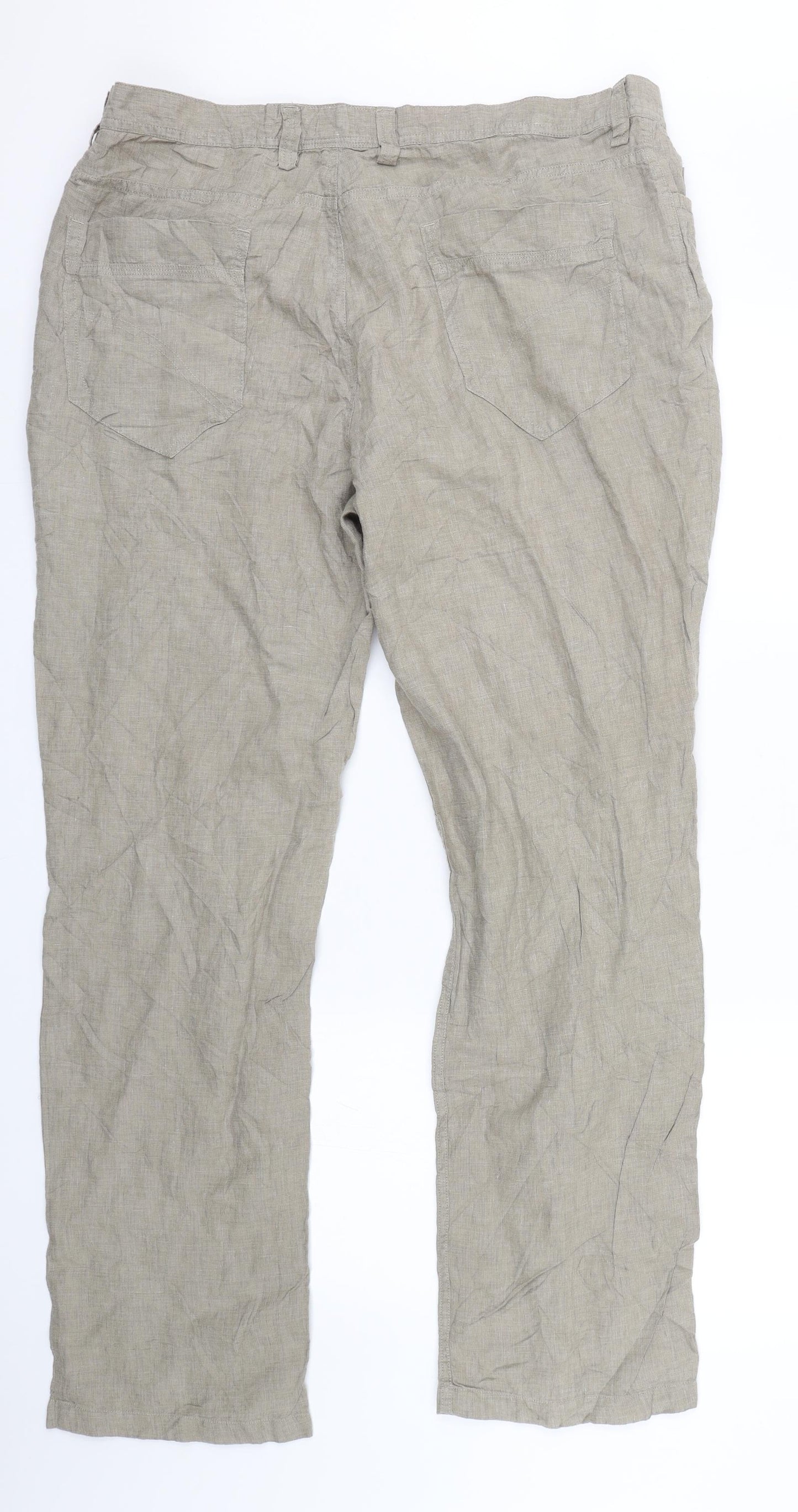 NEXT Womens Beige   Capri Trousers Size 40 L30 in