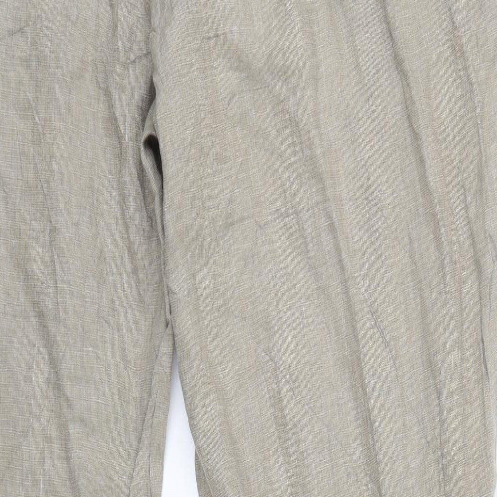 NEXT Womens Beige   Capri Trousers Size 40 L30 in