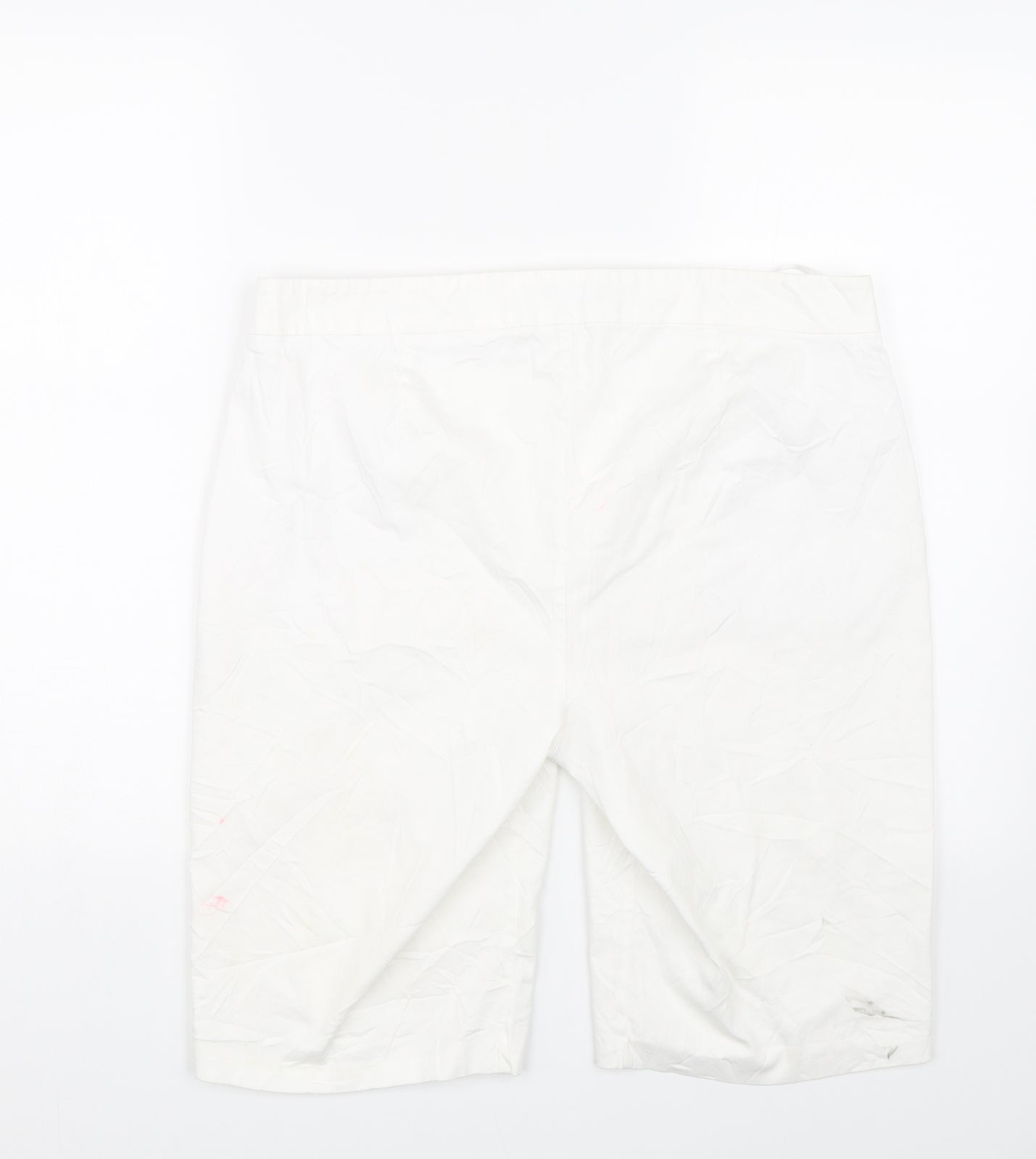 F&F Womens White   Paperbag Shorts Size 16