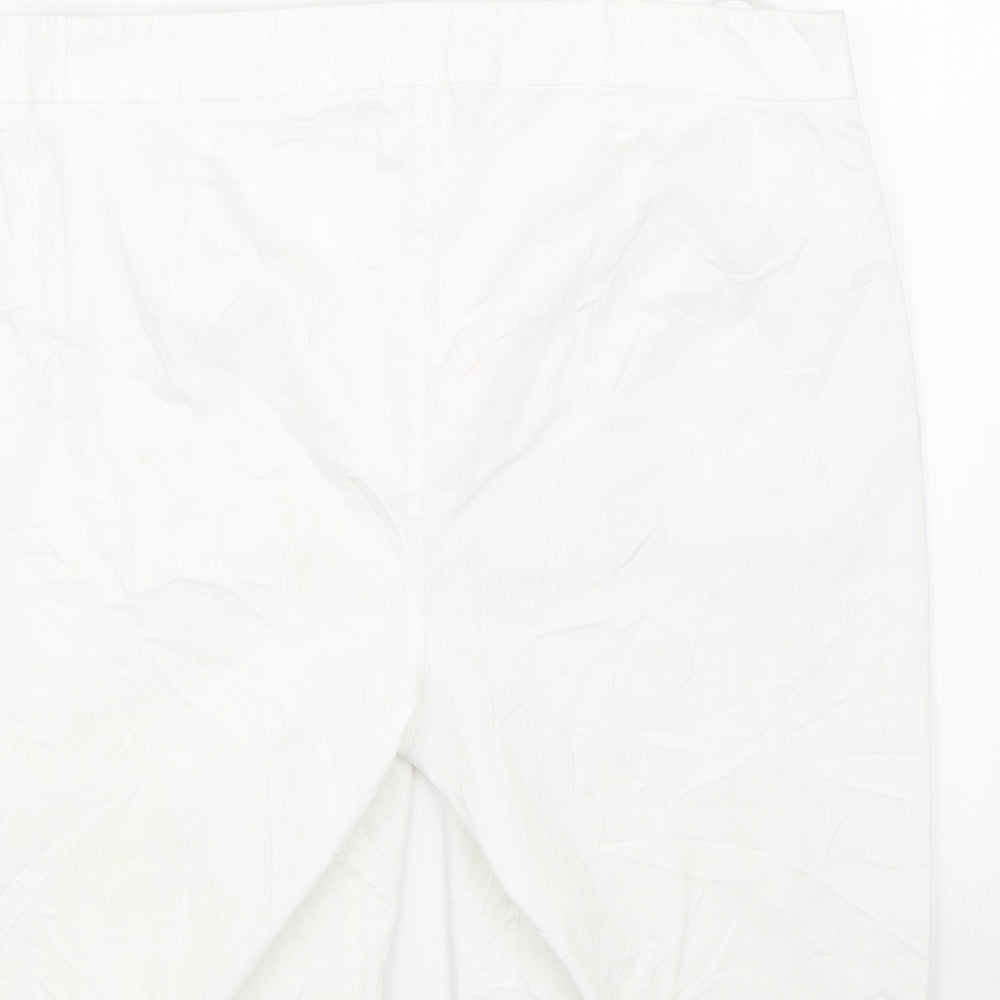 F&F Womens White   Paperbag Shorts Size 16