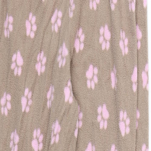YD Girls Brown Animal Print Fleece Cami Lounge Pants Size 8-9 Years