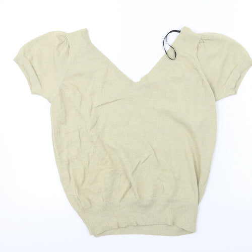 Dorothy Perkins  Womens Beige   Basic T-Shirt Size 16