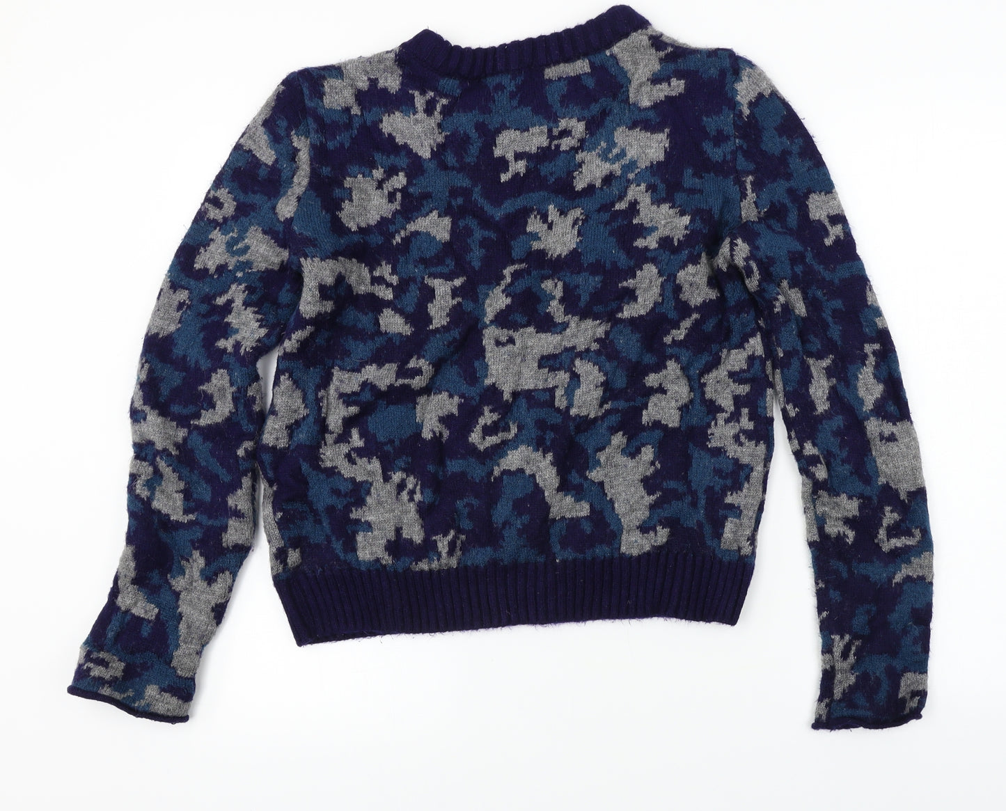 Mango Womens Blue   Pullover Jumper Size L