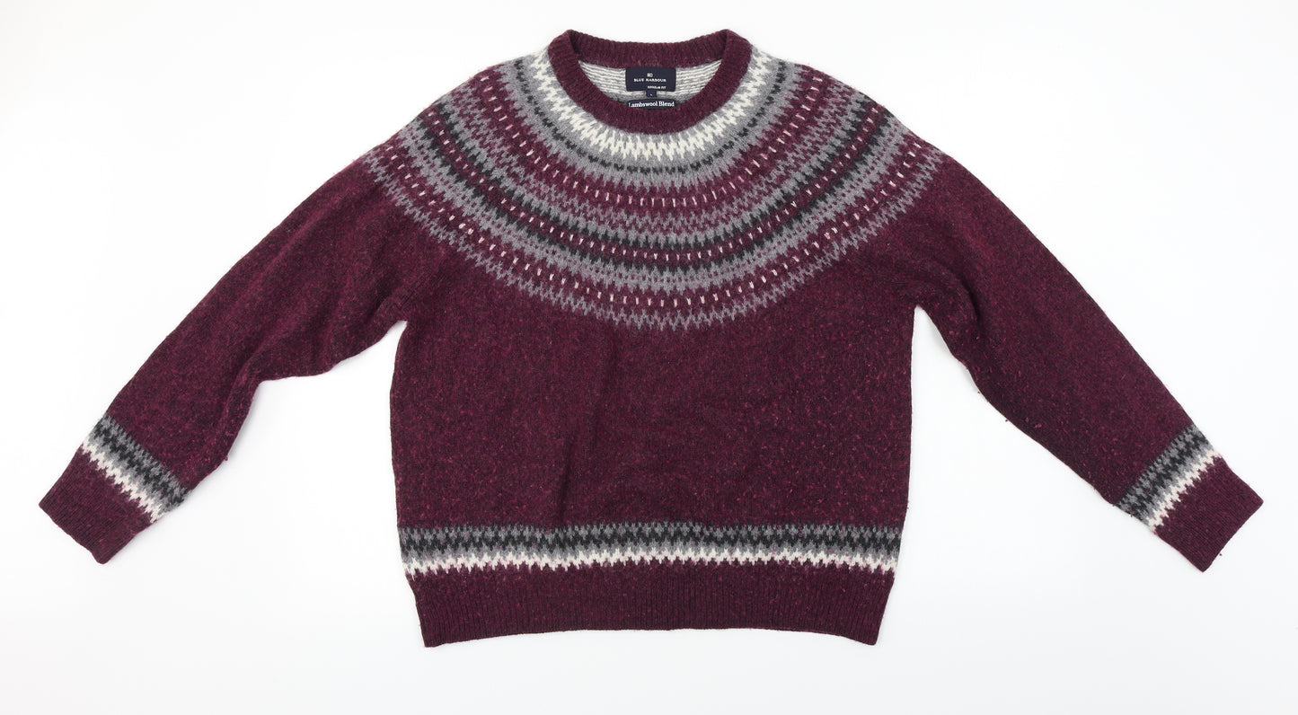 Marks and Spencer  Mens Purple   Pullover Jumper Size L