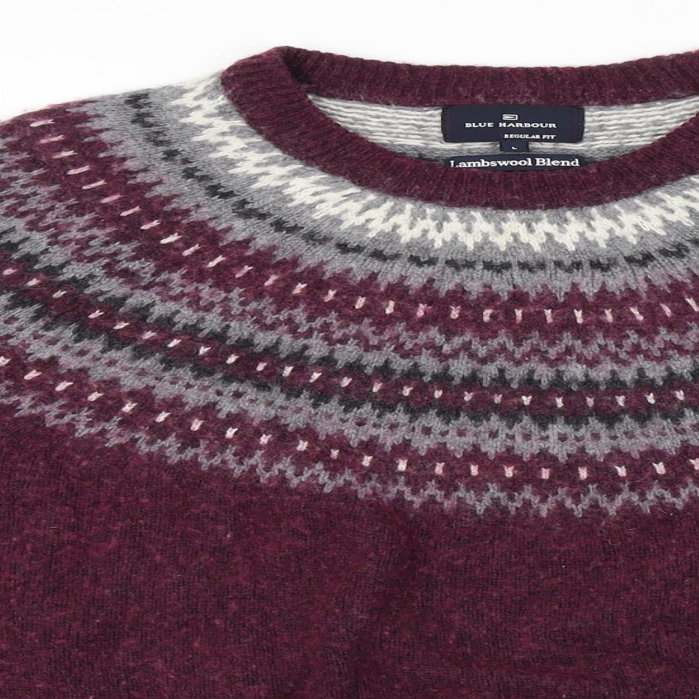 Marks and Spencer  Mens Purple   Pullover Jumper Size L