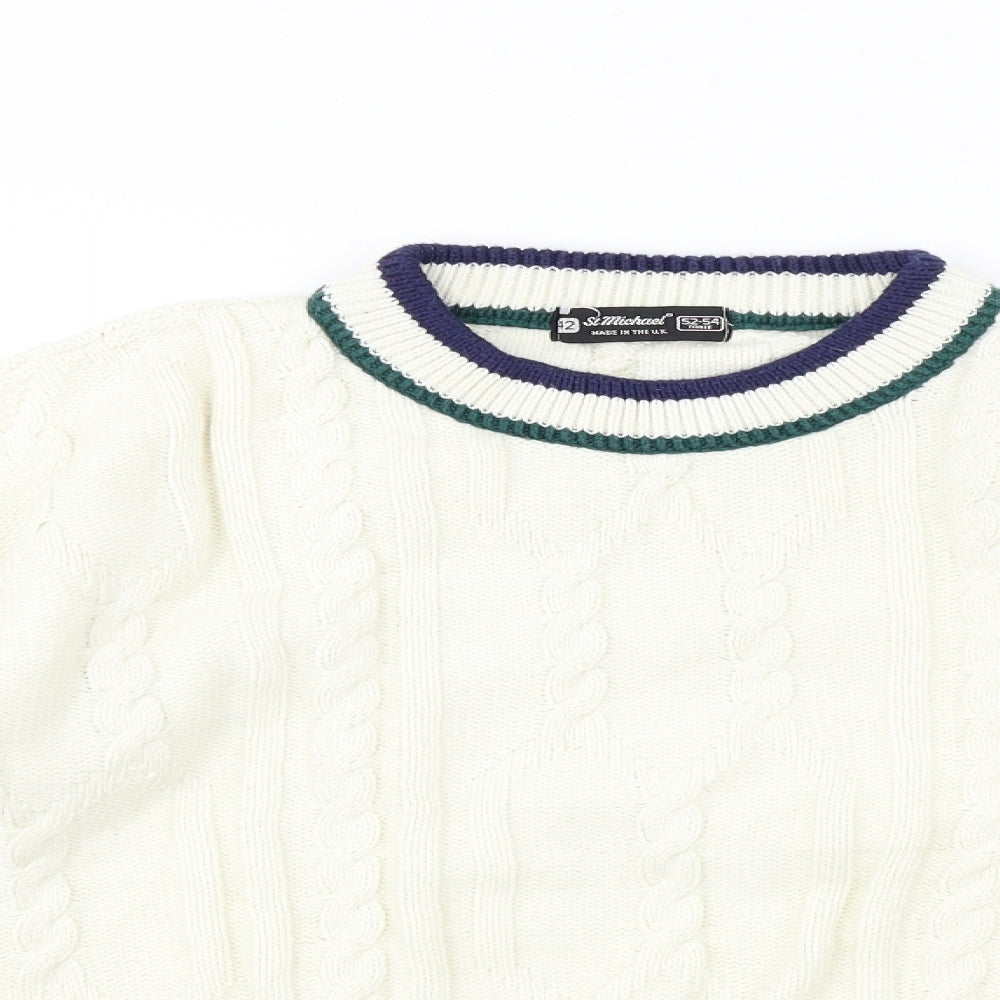 St michael      Mens Ivory   Pullover Jumper Size S