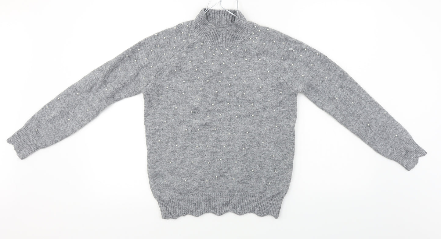 Papaya  Womens Grey   Pullover Jumper Size S