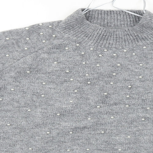 Papaya  Womens Grey   Pullover Jumper Size S