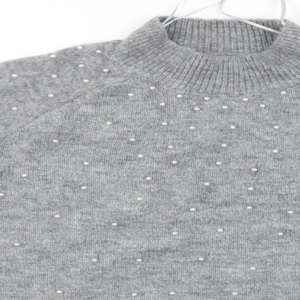 Papaya  Womens Grey   Pullover Jumper Size S