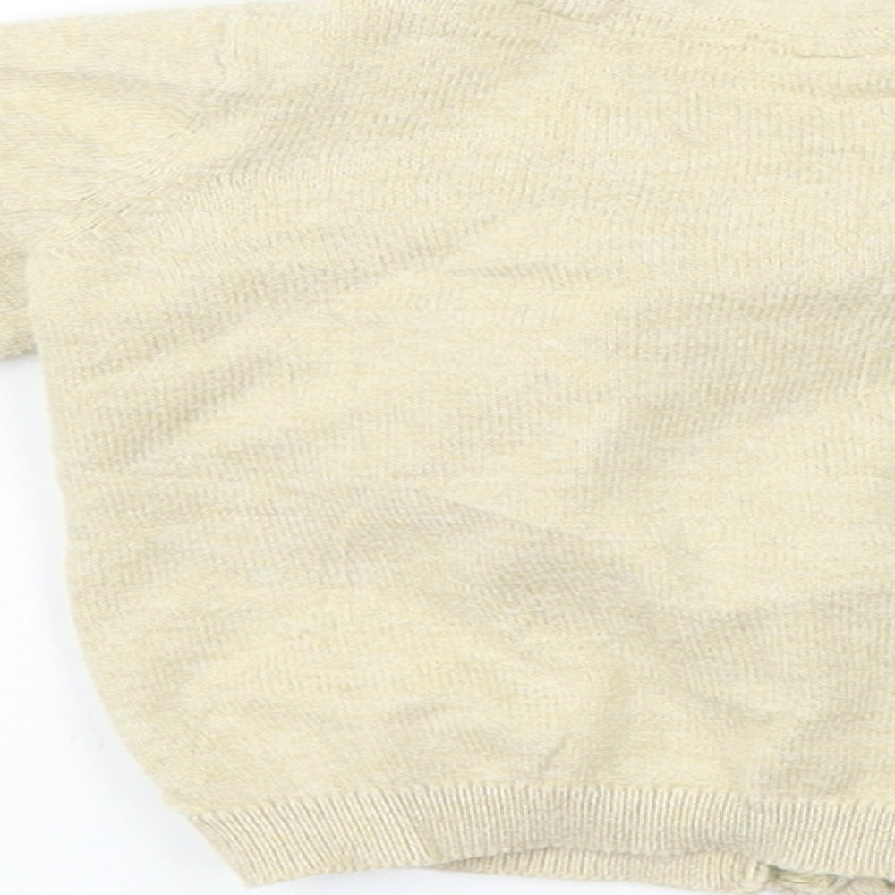 H&M  Girls Beige   Cardigan Jumper Size 6-9 Months