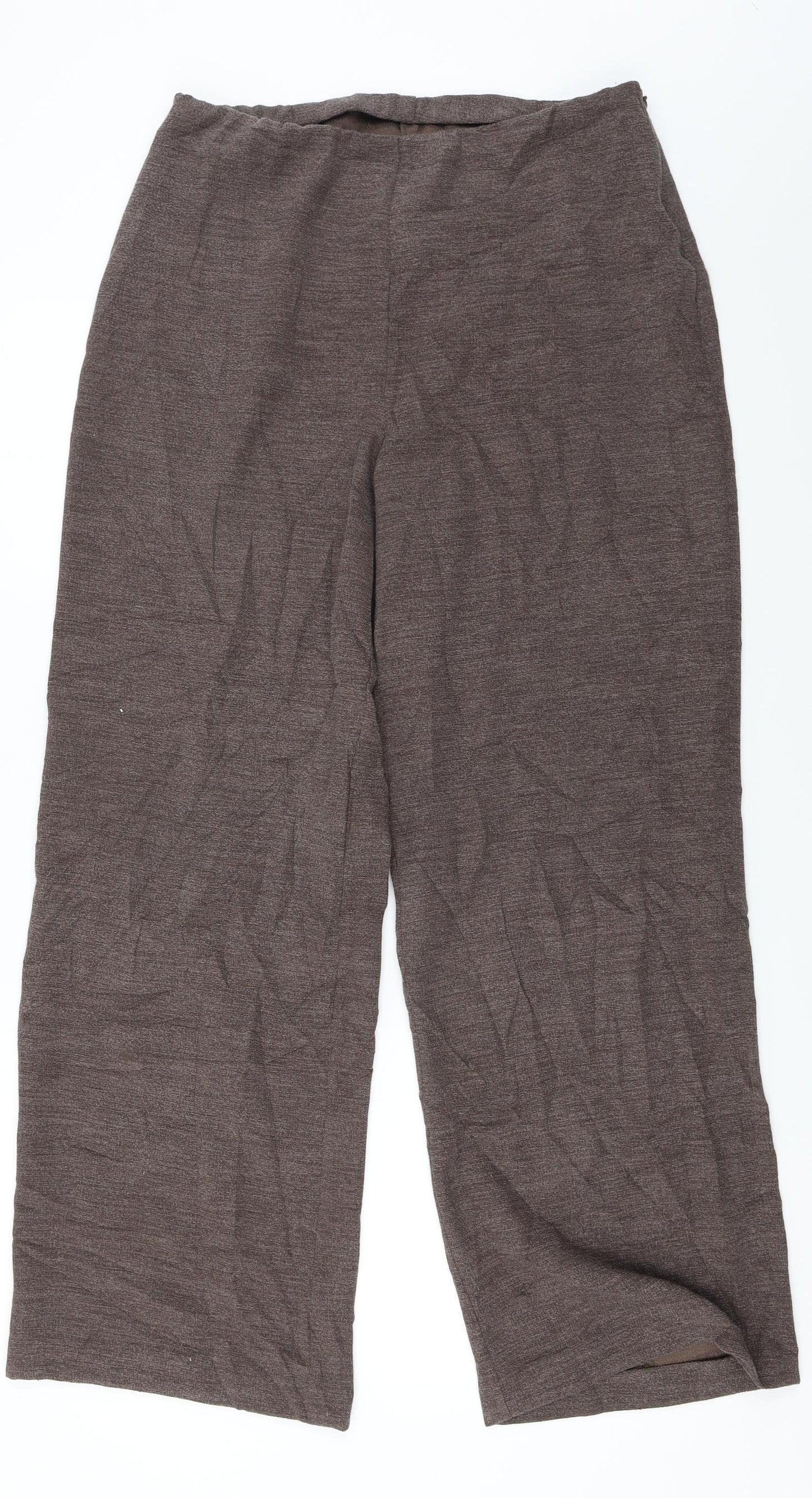 Marks and Spencer  Womens Brown   Trousers  Size 14 L27 in
