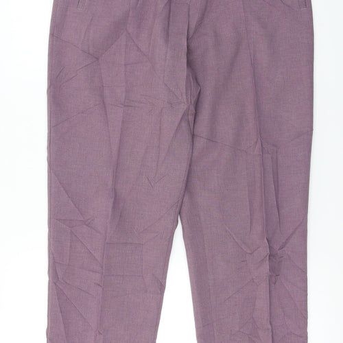 Marks and Spencer  Womens Purple   Trousers  Size 14 L26 in
