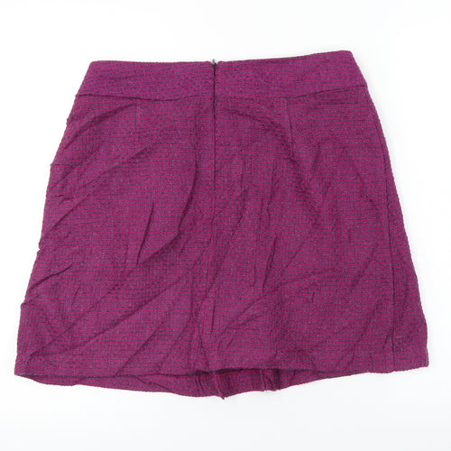 Marks and Spencer  Womens Purple   A-Line Skirt Size 12
