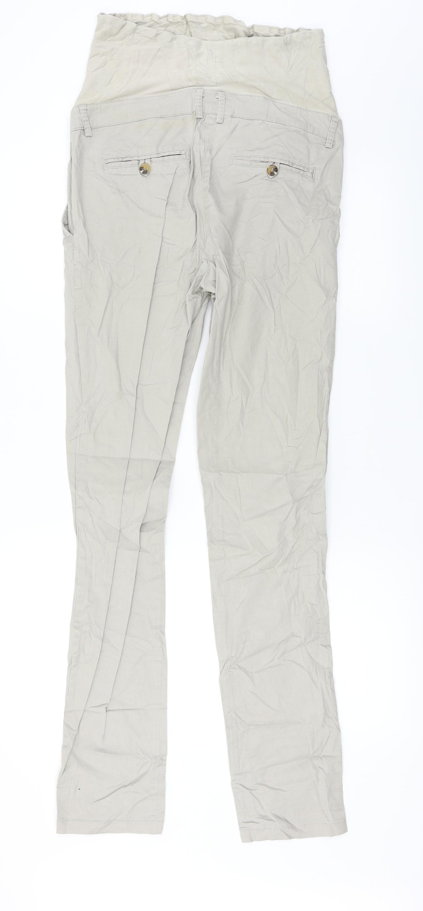 H&M  Womens Beige   Trousers  Size 8 L29 in