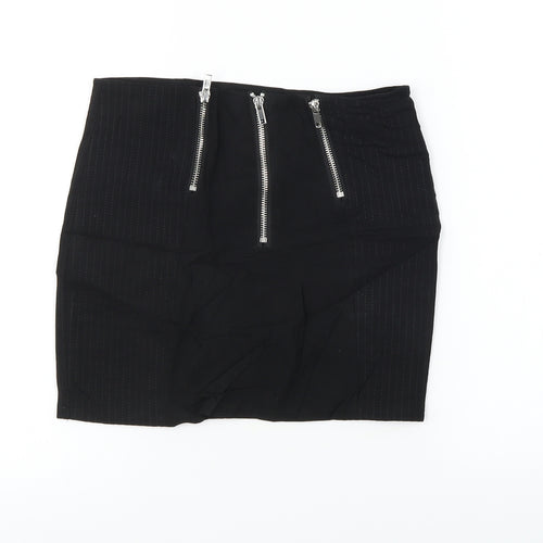 H&M  Womens Black   A-Line Skirt Size 6