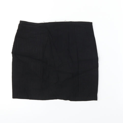 H&M  Womens Black   A-Line Skirt Size 6