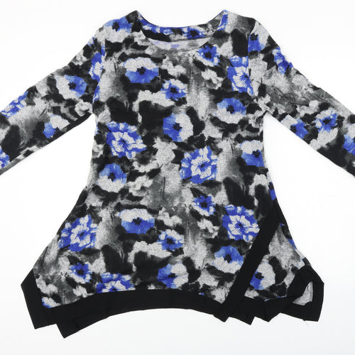 Preworn  Womens Grey Floral  A-Line  Size 12