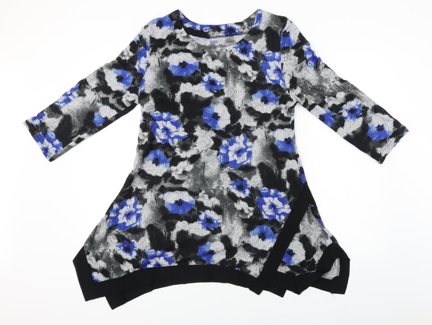 Preworn  Womens Grey Floral  A-Line  Size 12