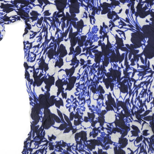Marks and Spencer  Womens Blue Floral  Bodycon  Size 14