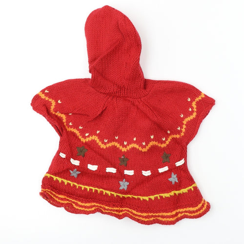 NEXT  Girls Red   Pullover Jumper Size 3-6 Months