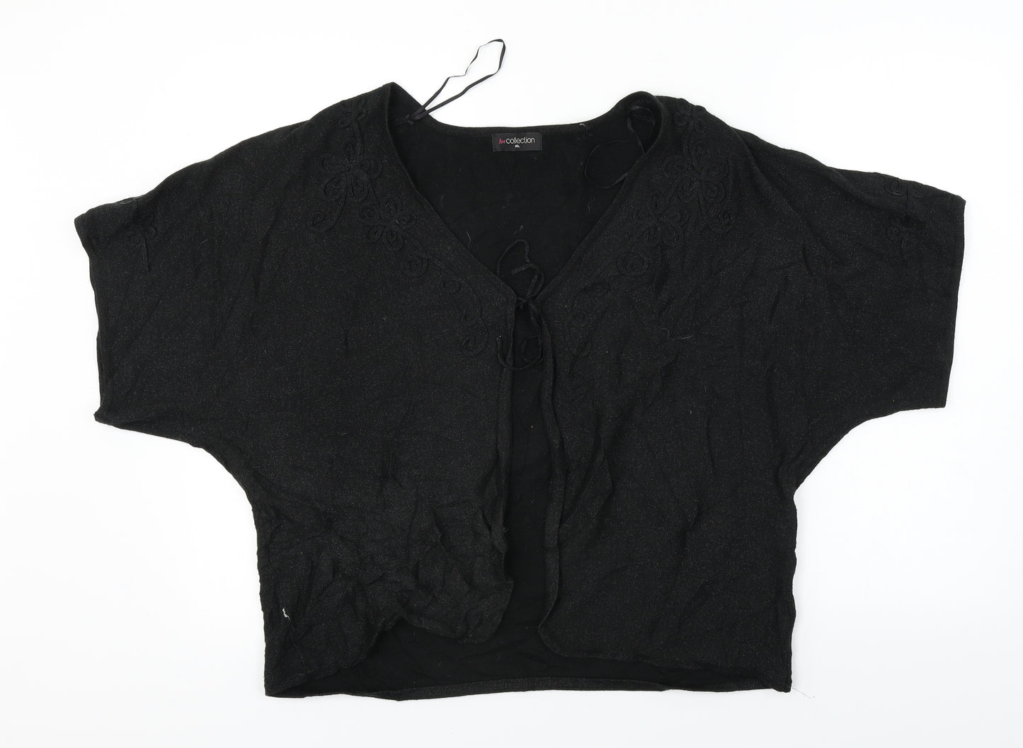 bm collection  Womens Black   Cardigan Jumper Size XL