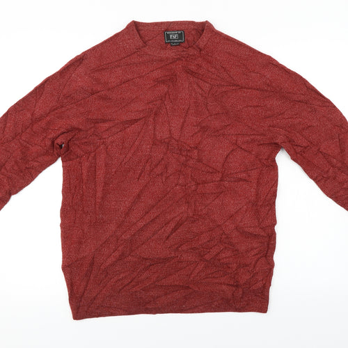 F&F  Mens Red   Pullover Jumper Size M