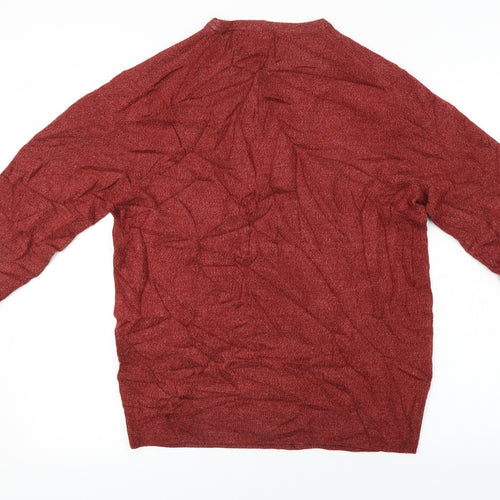 F&F  Mens Red   Pullover Jumper Size M