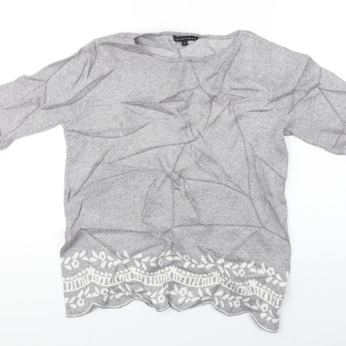 love knitwear   Womens Grey   Pullover Jumper Size 14