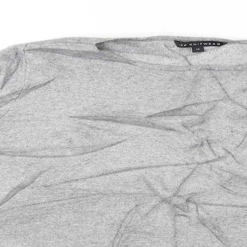 love knitwear   Womens Grey   Pullover Jumper Size 14
