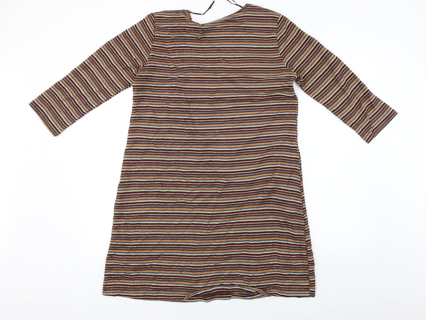 Papaya  Womens Brown Striped  A-Line  Size 12