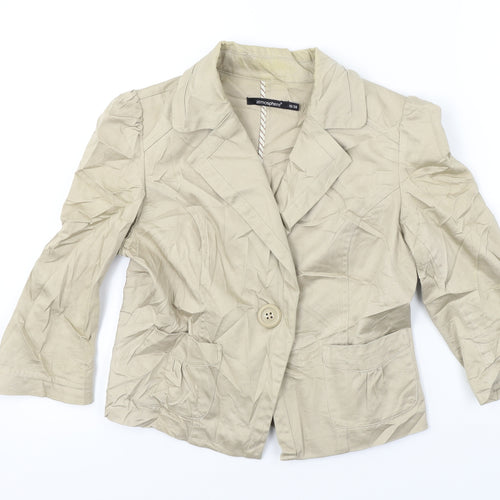 Atmosphere Womens Beige   Jacket Coat Size 10