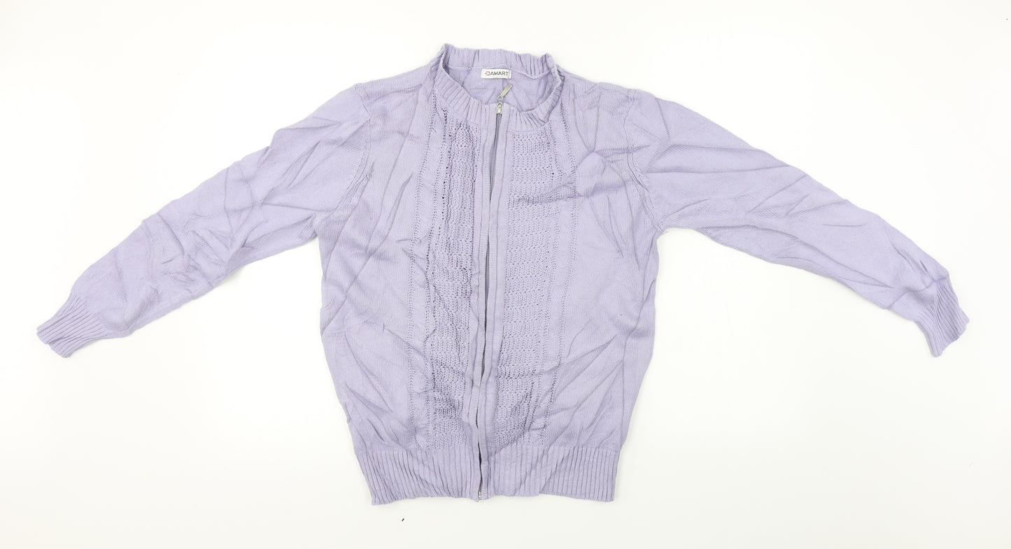 Damart  Womens Purple   Jacket Coat Size 10