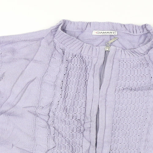 Damart  Womens Purple   Jacket Coat Size 10