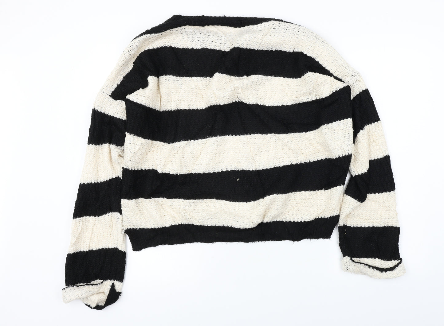 New Look  Womens Beige Striped  Pullover Jumper Size 12