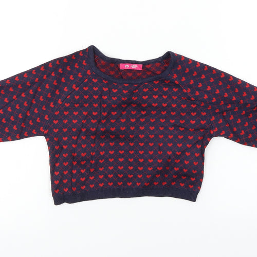 YD Girls Blue   Pullover Jumper Size 7-8 Years