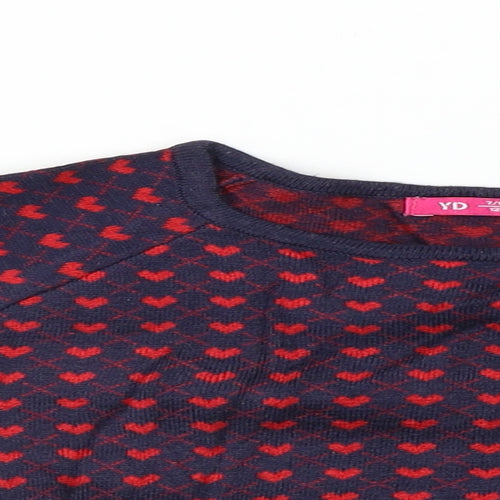 YD Girls Blue   Pullover Jumper Size 7-8 Years
