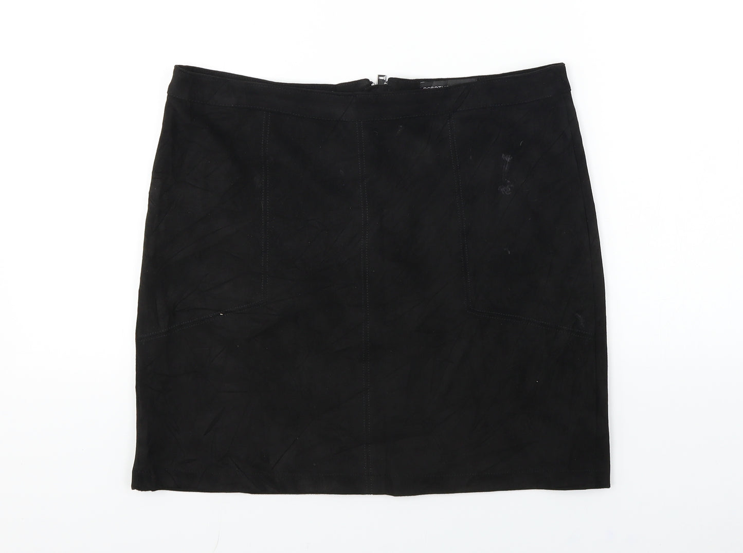 Dorothy Perkins  Womens Black   A-Line Skirt Size 12
