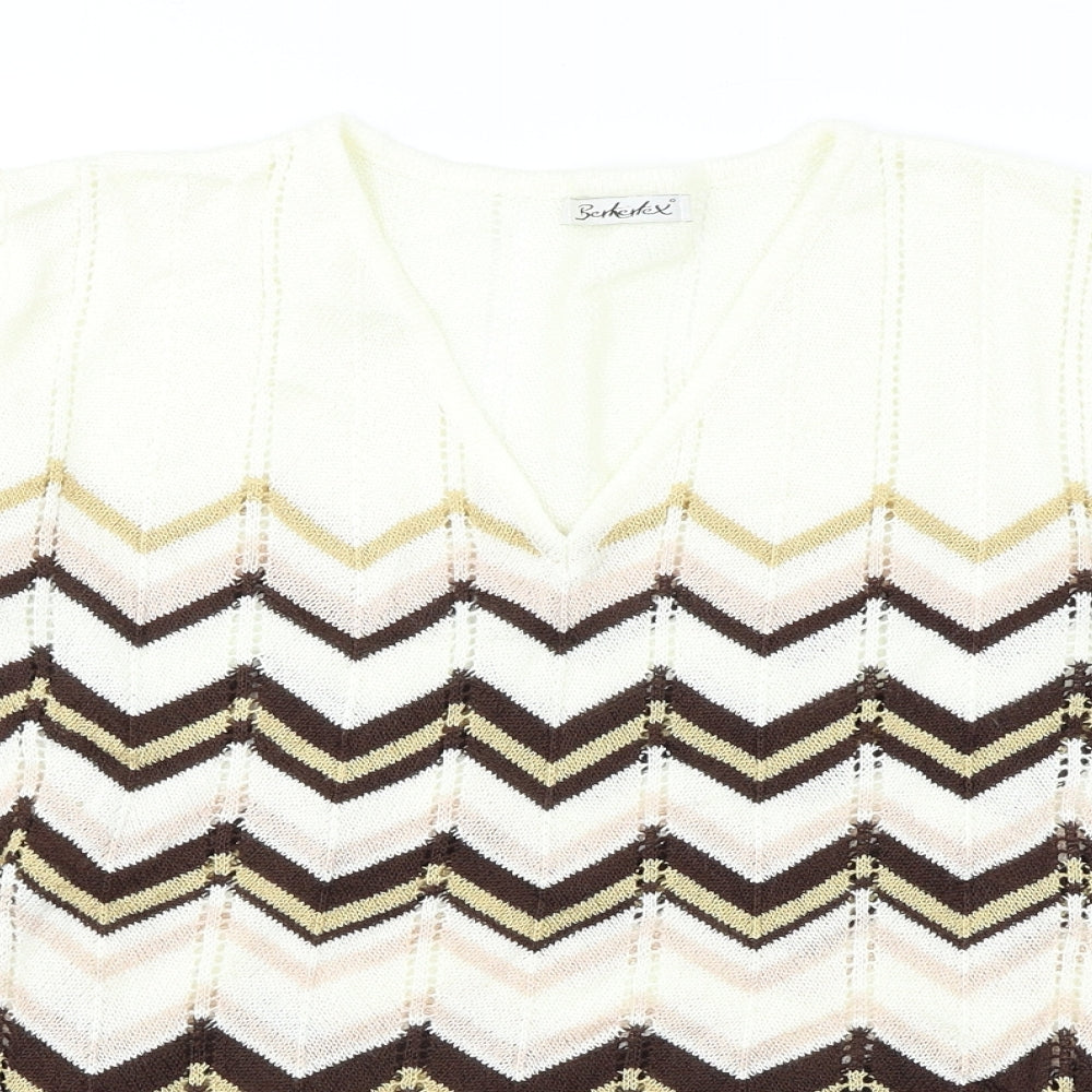 Berkertex  Womens Beige   Basic T-Shirt Size 18