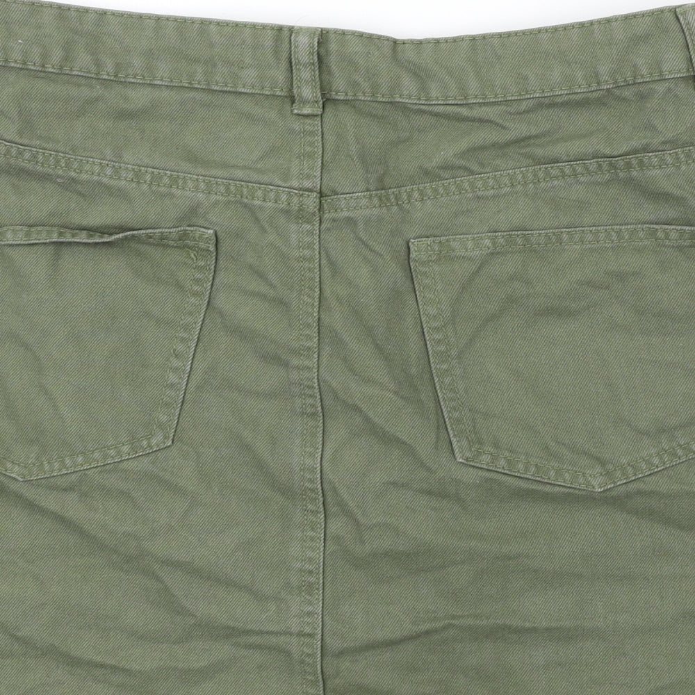 denim co Womens Green   A-Line Skirt Size 14