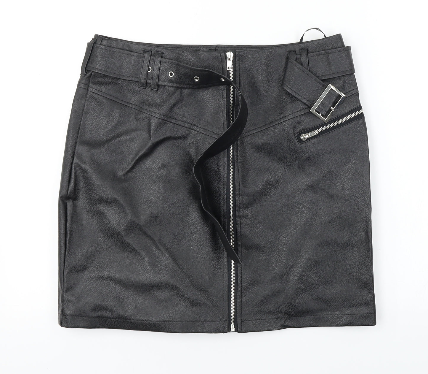 Missguided  Womens Black   A-Line Skirt Size 14