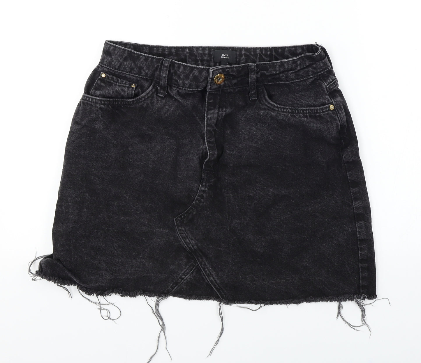 River Island  Womens Black   A-Line Skirt Size 14