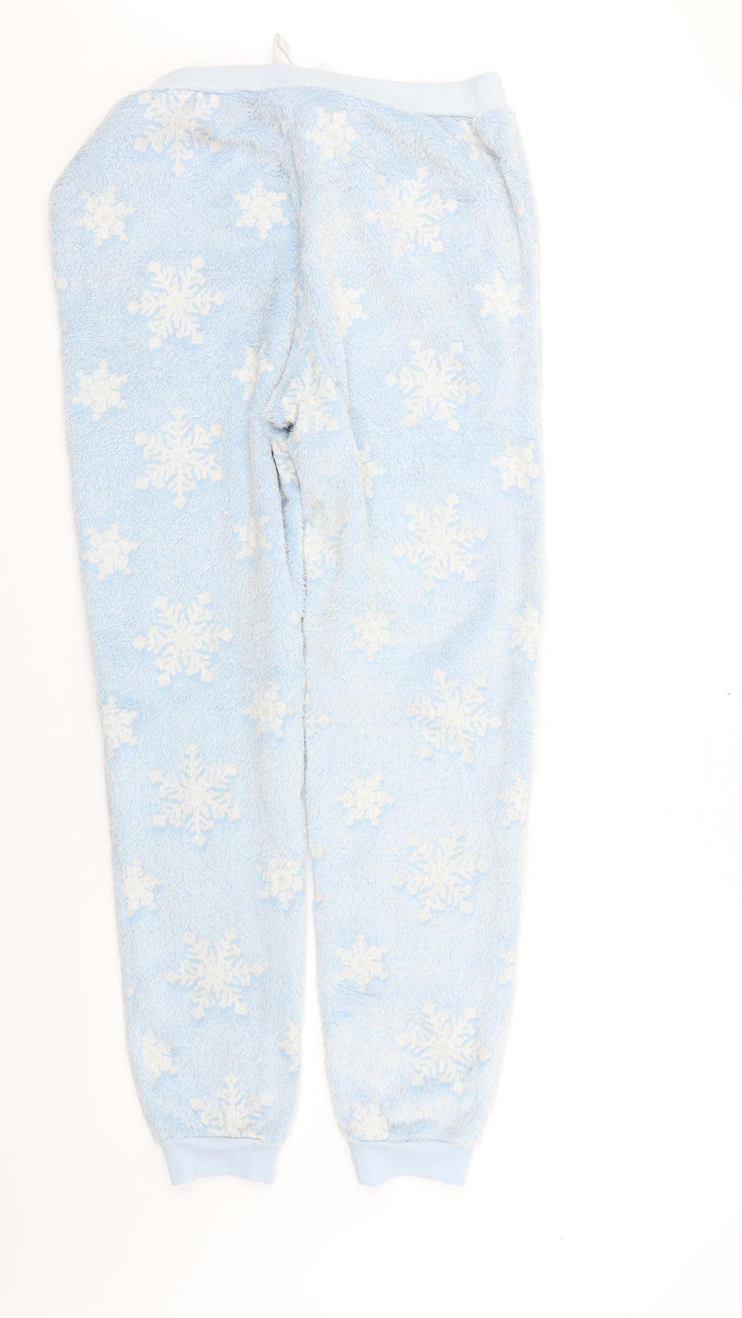 Primark Womens Black Geometric  Top Pyjama Pants Size 12